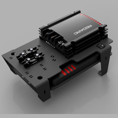 Buzz Overland Alpha50 R DC-DC charger mount for INEOS Grenadier, 3mm aluminium bracket render